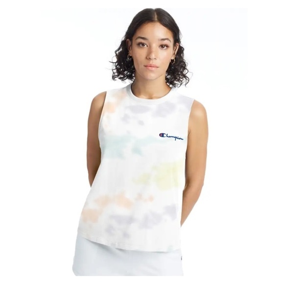 Champion Tops - NWT Champion Boyfriend Muscle Cloud Tie Dye Tank